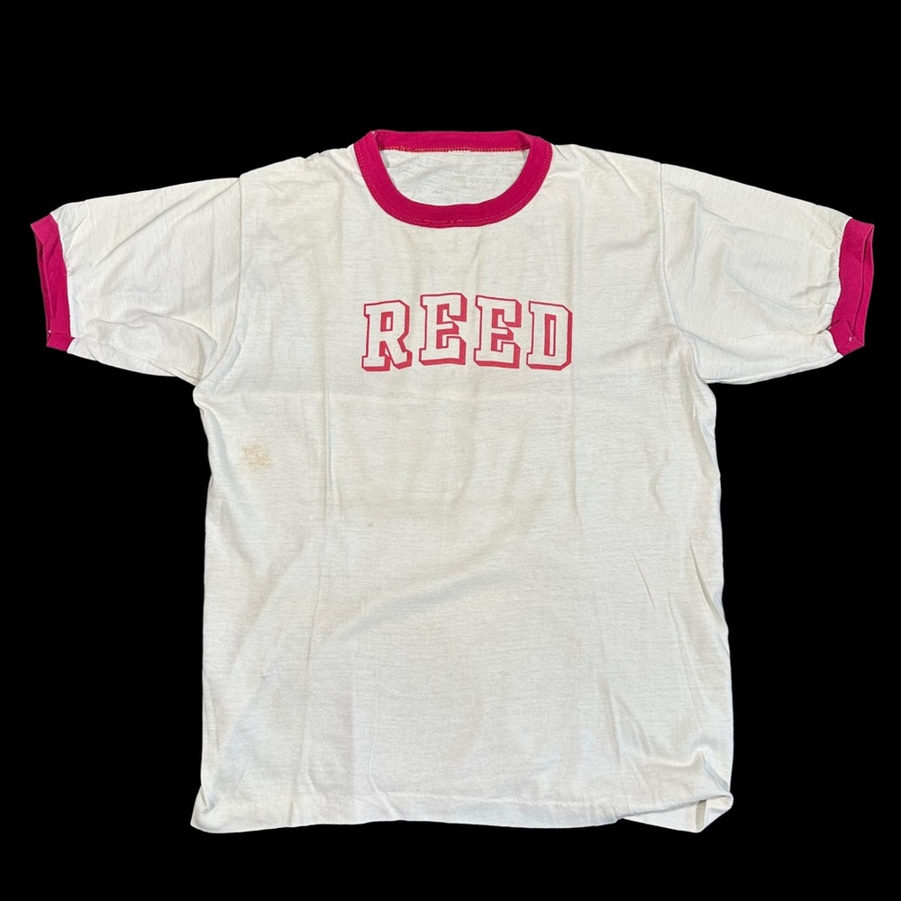 Vintage Reed College Ringer Graphic T-Shirt